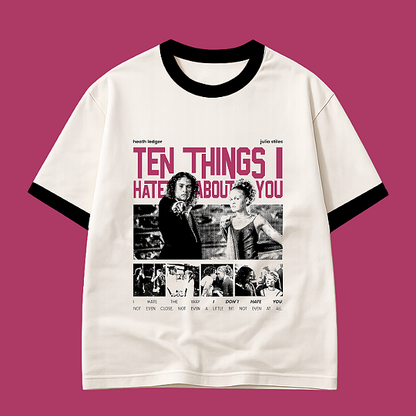 Camiseta | Kat e Pat (10 Coisas Que Eu Odeio em Você)