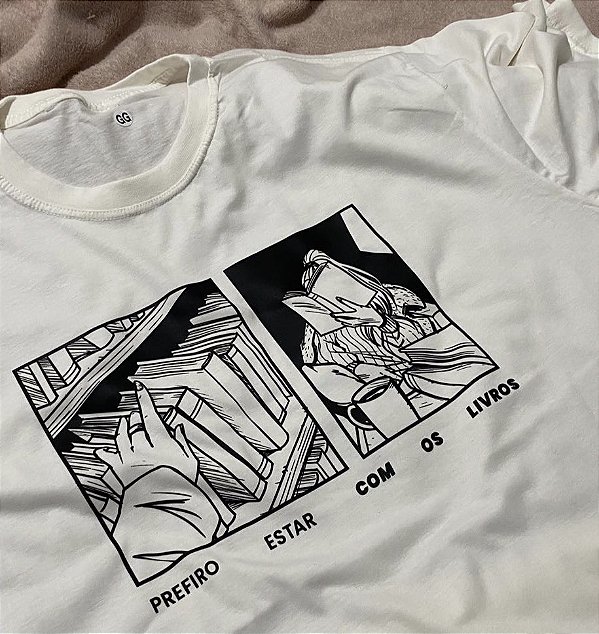 Camiseta | Prefiro estar com os livros