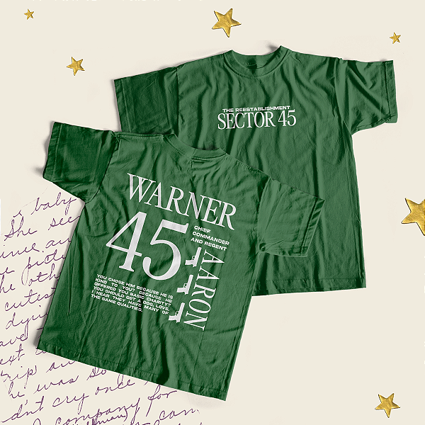 Camiseta | Sector 45 - Aaron Warner (Estilhaça-me)