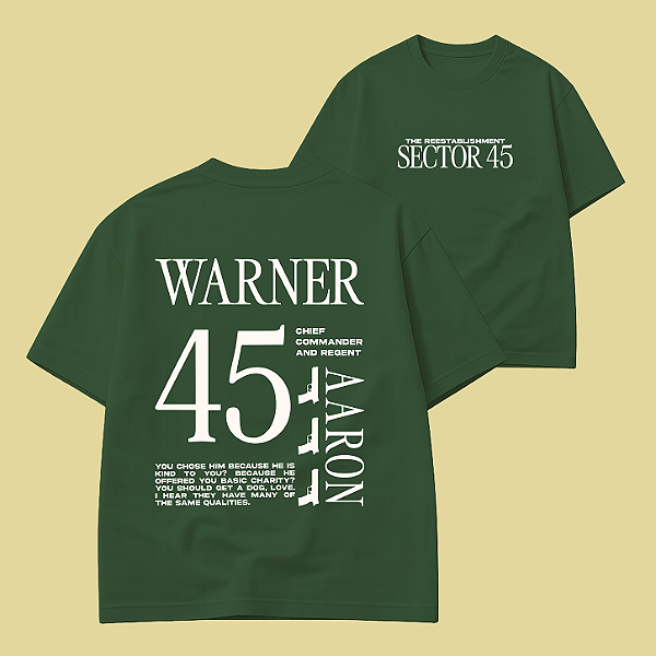 Camiseta | Sector 45 - Aaron Warner (Estilhaça-me)