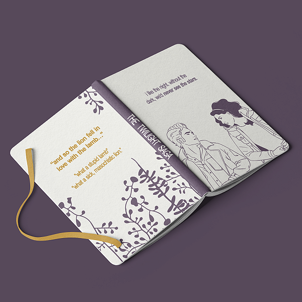 Caderneta | Bella e Edward - I like the night (Crepúsculo)