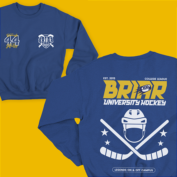 Moletom | Briar University Hockey Azul