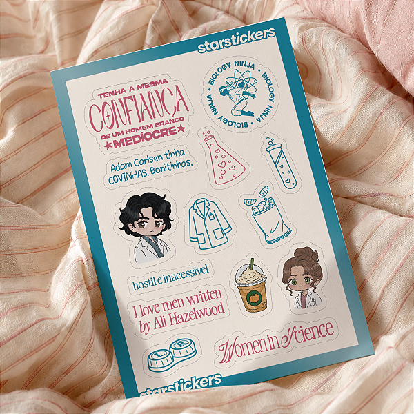 Cartela de Adesivos | A Hipótese do Amor