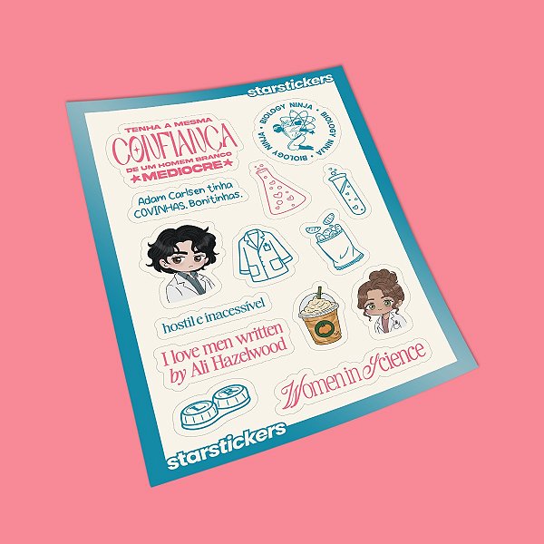 Cartela de Adesivos | A Hipótese do Amor