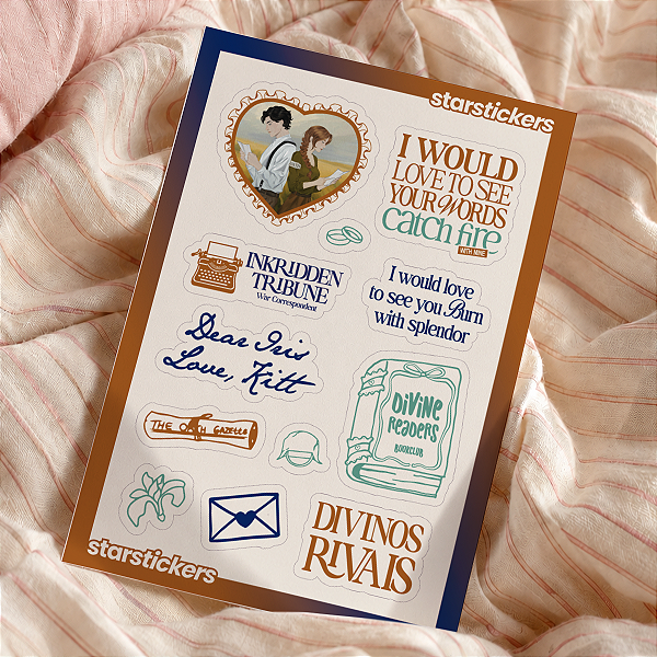 Cartela de Adesivos | Divinos Rivais