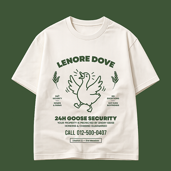Camiseta | Lenore Dove Goose Security (Amanhecer na Colheita)