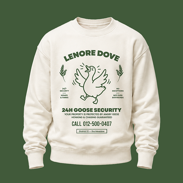 Moletom | Lenore Dove Goose Security (Amanhecer na Colheita)