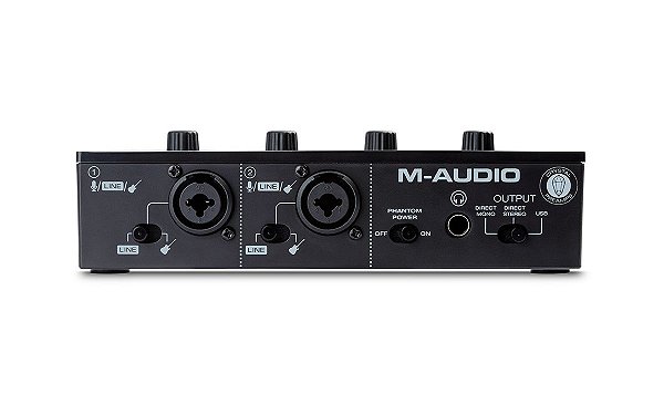 Interface M-audio M-track Duo - 1 Ano de Garantia