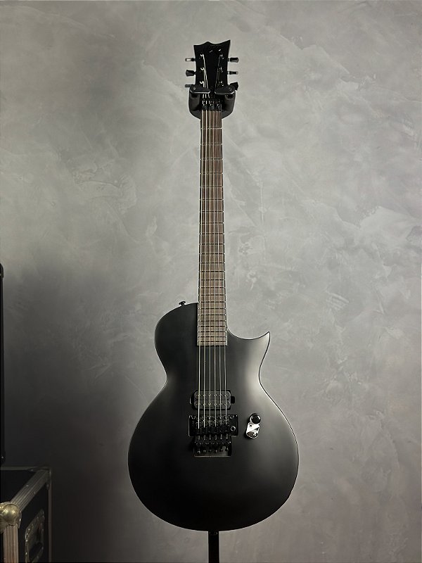 Guitarra Esp Ltd Black Metal Ec-fr Floyd Rose Original Black Satin - Seymour Duncan