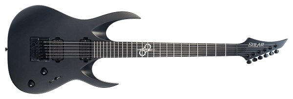 Guitarra Solar A1.6c Black Matte Ponte Evertune Com Case