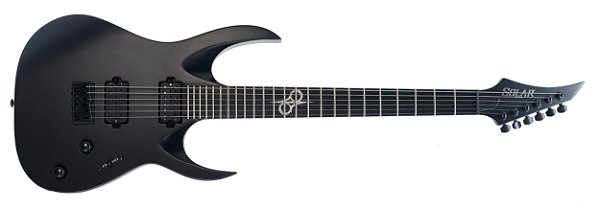 Guitarra Solar A2.6c Carbon Black Matte