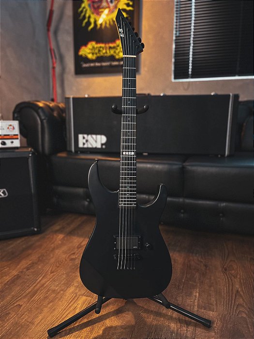 Guitarra Esp Eclipse E-ii M-ii Nt 2021 Black Satin - Com Case Original