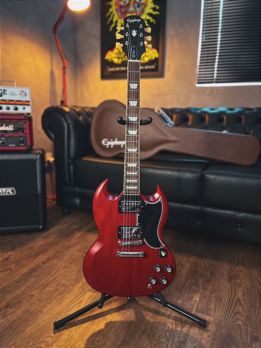 Guitarra Epiphone Les Paul 61 Sg Standard-aged Sixties Cherry
