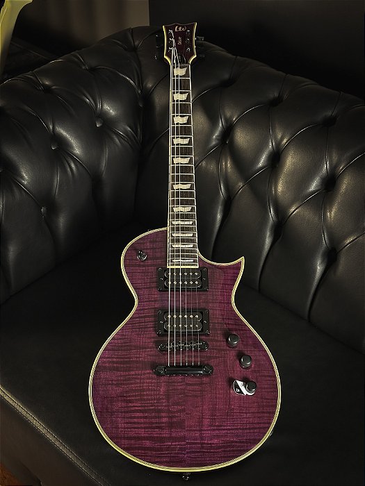 Guitarra Esp Ltd Ec1000 Fm - See Thru Purple - Humbucker - Ponte Fixa