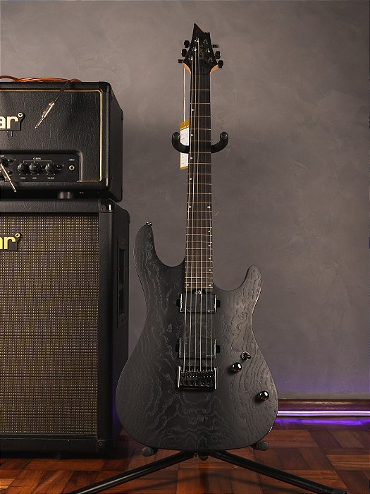 Guitarra Eletrica Cort Kx500 Etched Ebk - Ponte Fixa - Fishman