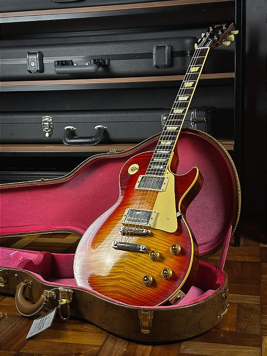 Guitarra Gibson Les Paul 1959 Murphy Lab Light Aged Factory Burst - Nova - Nota Fiscal - Garantia - Humbucker - Ponte Fixa