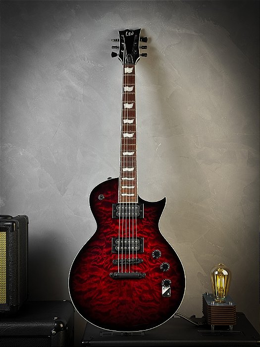 Guitarra Esp Ltd Ec-256qm - See Thru Black Cherry Sunburst - Ec256