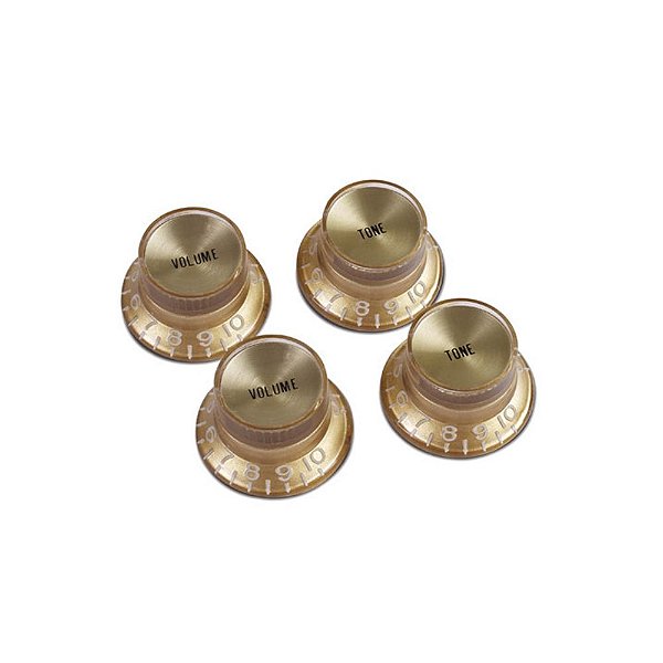 JG DE KNOB PIRAMIDAL HAT GIBSON PRMK 030 (PACK 04) - DOURADO