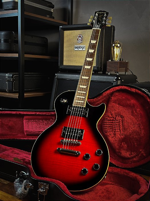 Guitarra Epiphone Les Paul Standard Slash Signature Vermillion Busrt