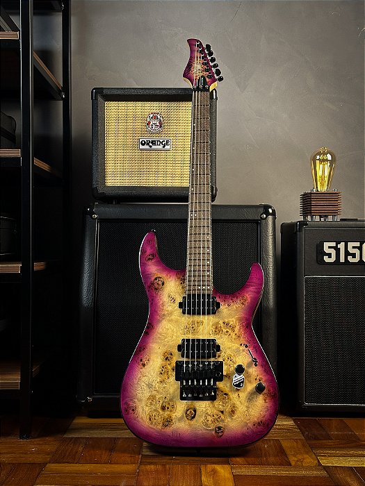 Guitarra Schecter C-6 Pro Fr Aurora Burst - Floyd Rose - Humbucker