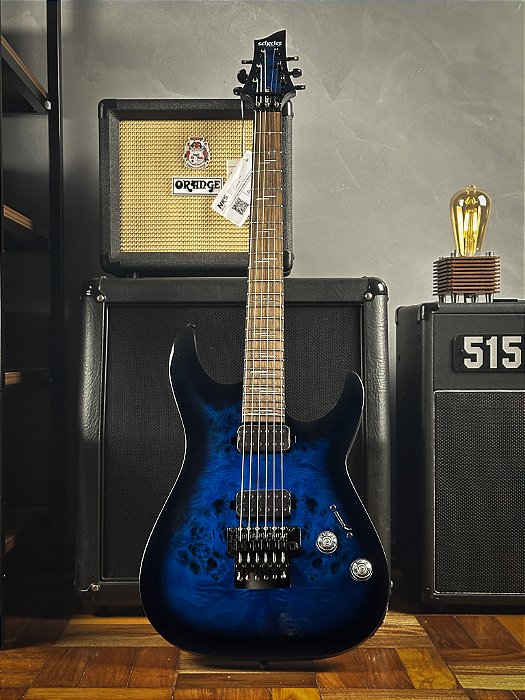 GUITARRA SCHECTER OMEN ELITE-6 FR SEE THRU BLUE BURST