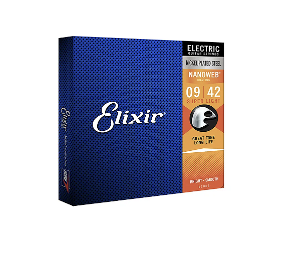 Encordoamento para Guitarra Elixir 09 Super Light 12002 Elixir - Original - Izzo