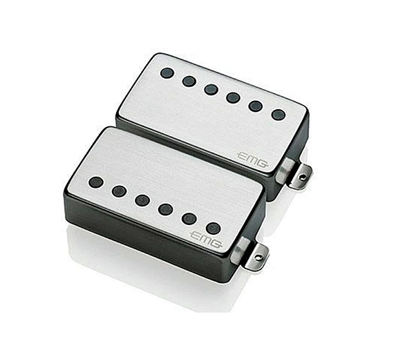 Set de Captadores Ativos Guitarra Emg 57tw - 66tw - Brushed Chrome