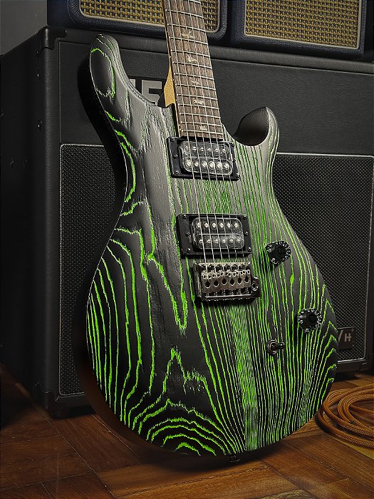 Guitarra Prs Se Ce 24 Limited - Sandblasted Green - Humbucker - Tremolo