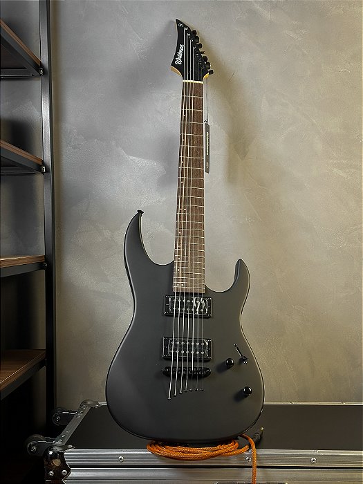 Guitarra Waldman 7 Cordas  - Wst187 Black Satin