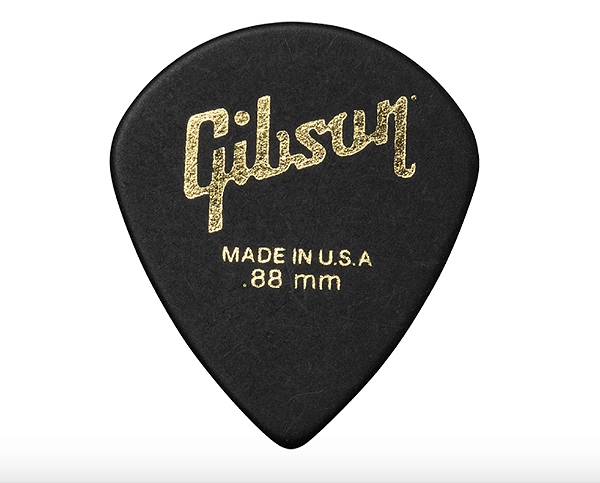 Palhetas Tortex Gibson Modern Pick Aprm6 .88 (Pack 6) Bk