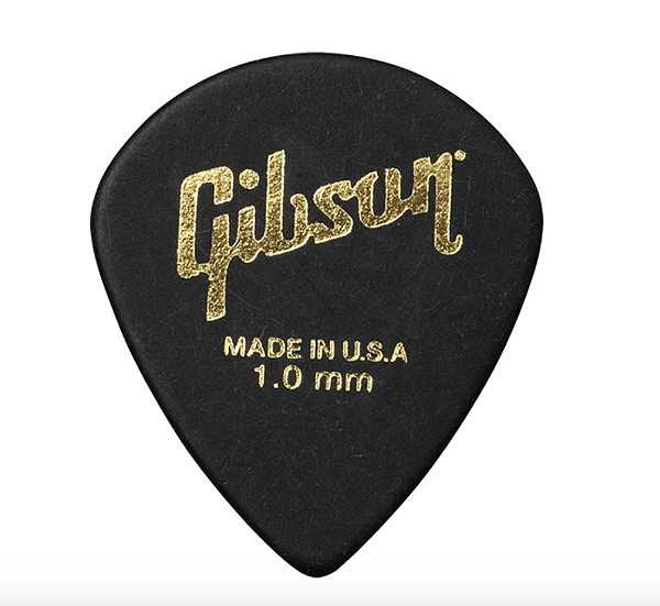 Palhetas Tortex Gibson Modern Pick Aprm6 1.0 (Pack 6) - Bk