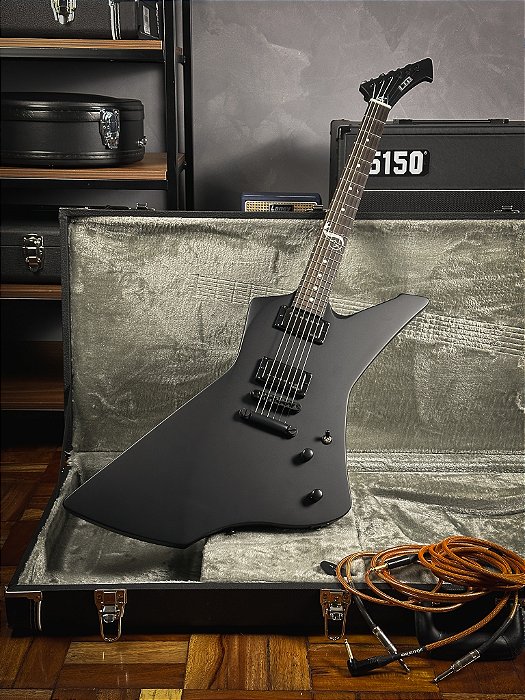 Guitarra ESP LTD Snakebyte Blks James Hetfield Signature - Semi - Nova - Humbucker - Ponte Fixa