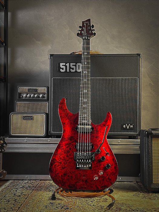Guitarra Schecter C-1 FR-S Apocalypse Red Reign - Floyd Rose