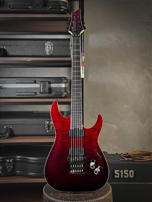 Guitarra Schecter C-1 Fr Sls Elite Blood Burst W/ Case