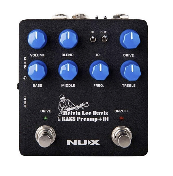Pedal Nux Melvin Lee Davis Preamp e DI para Baixo NBP5