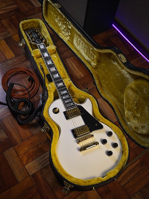 Guitarra Epiphone Les Paul Custom Alpine White Inspired By Gibson