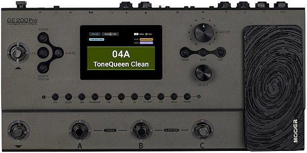 Pedaleira Mooer P/ Guitarra Ge200 Pro