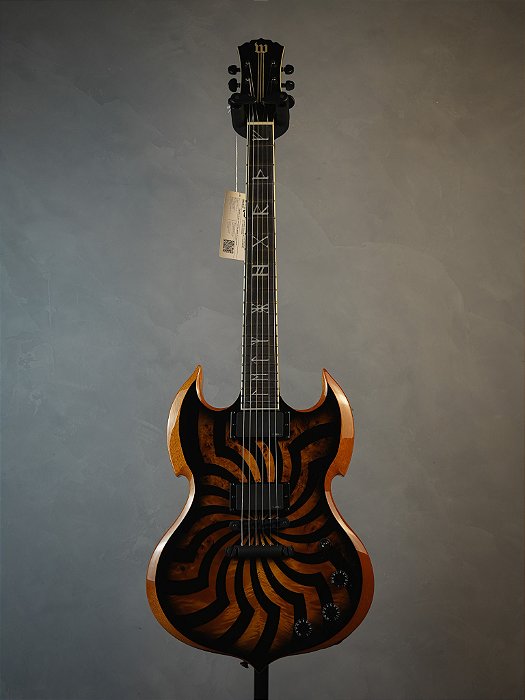 Guitarra Wylde Audio Barbarian Buzzsaw Charcoal Burst - Humbucker - Ponte Fixa