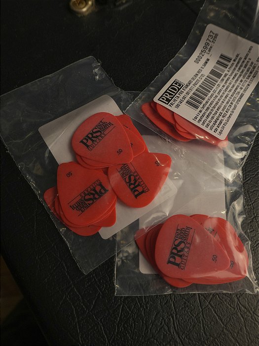 Palheta Prs Standard Delrin Red 0.50mm -  (Pacote C/12)