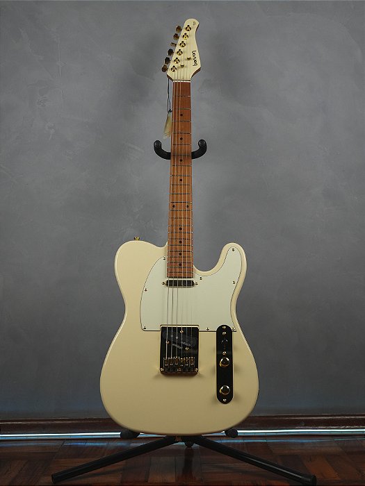 Guitarra Benson Hardy 904 MH Gold Tele SS Bag Olympic White