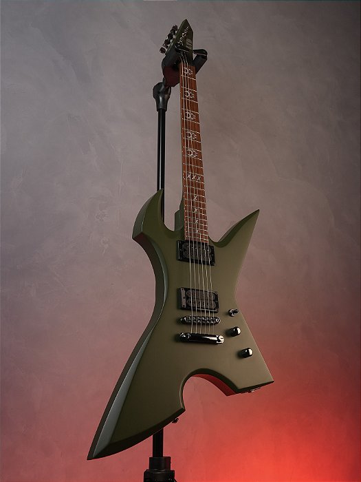 Guitarra Esp Ltd Max Cavalera Ma X200rpr - Military Green Satin