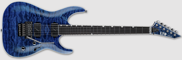 Guitarra Esp Ltd Mh-1000qm Lmh1000qmblkoc - Black Ocean