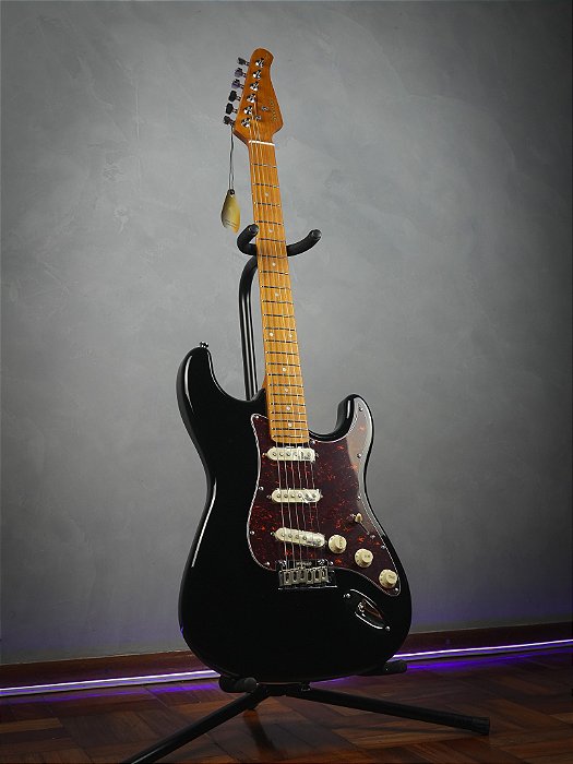 Guitarra Benson Strato Hardy S 901 M BK/TT Chrome - Bag - Bk