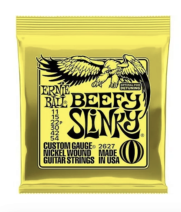 Encordoamento 011-054 Beefy Slinky Niquel P02627 Ernie Ball