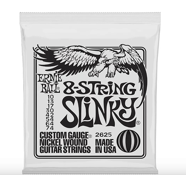 Encordoamento 010-074 8c Slinky Niquel P02625 Ernie Ball