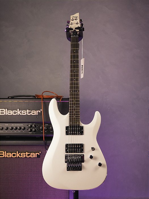 GUITARRA SCHECTER C-6 DELUXE SATIN WHITE - Floyd Rose