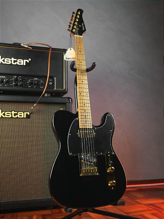 Guitarra Benson Hardy T 905 M Bk/bk Mh Gold