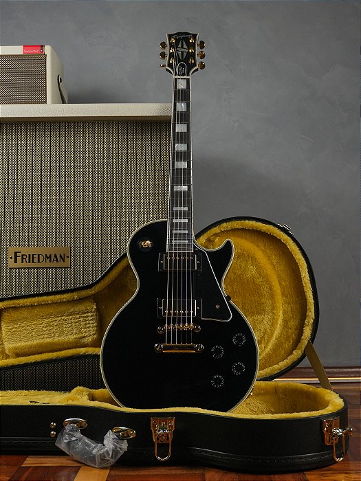 Guitarra Epiphone Les Paul Custom Inspired By Gibson Case - Ebony