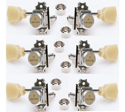 Tarraxas Gotoh Sd90-mgt-sl Vintage Com Trava 3l+3r Niquelada