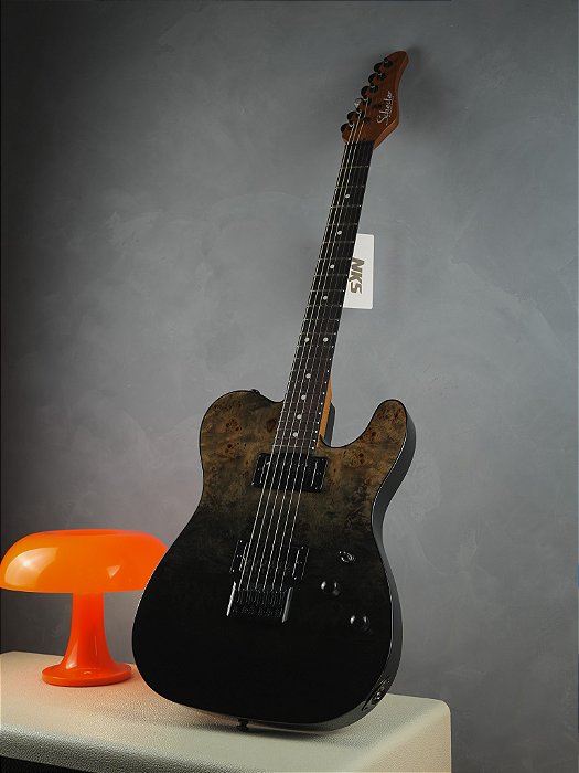 Guitarra Schecter Pt Standard Black Fade Burst Burl #3955 Cn